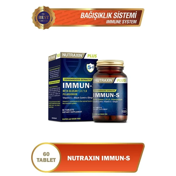 Nutraxin Immun-S 60 Tablet ürün görseli 1