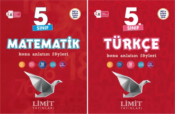 Limit 2025 5. Sınıf Matematik + Türkçe Konu Anlatım Seti 2 Kitap Güncel Müfredat ürün görseli 1