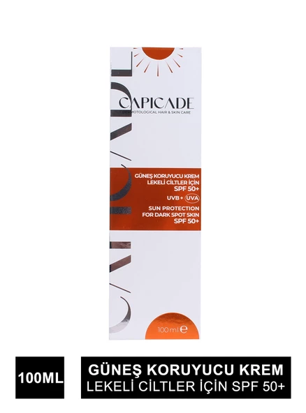 Capicade Güneş Koruyucu Krem Spf 50+ Lekeli Cilt 100 ml ürün görseli 1