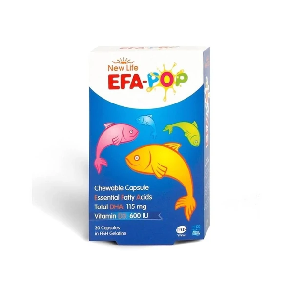New Life EFA Pop 30 Kapsül Çiğnenebilir Balık Yağı ürün görseli 1