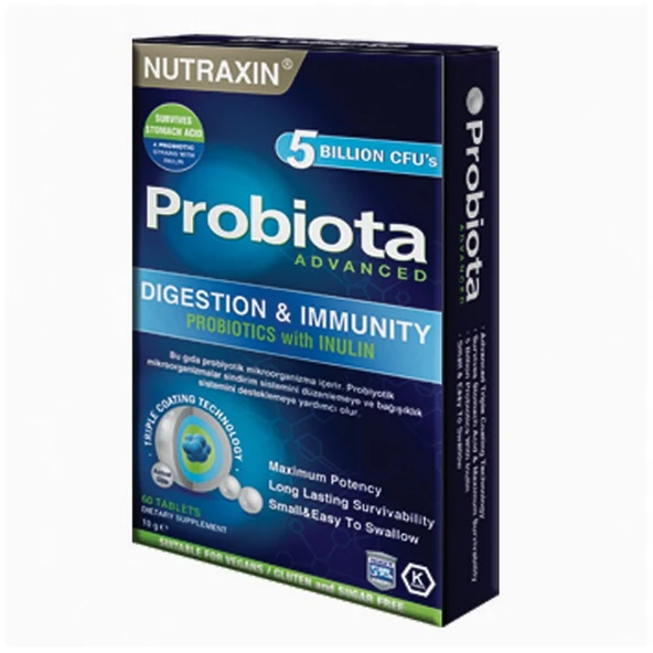Nutraxin Probiota Advanced 60 Tablet ürün görseli 1