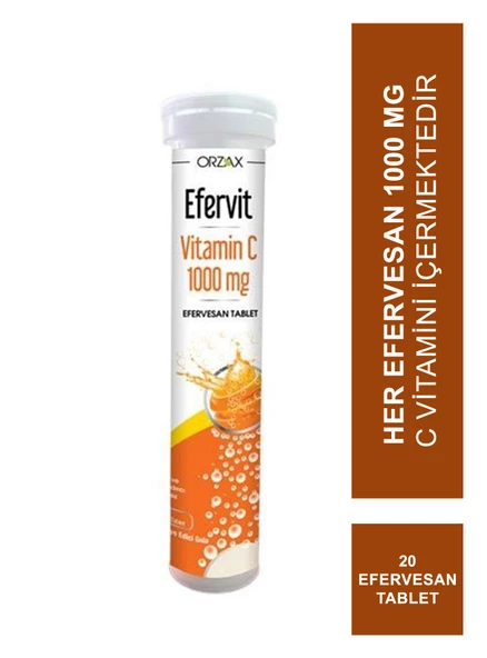 Ocean Efervit Vitamin C 1000mg 20 Tablet ürün görseli 1