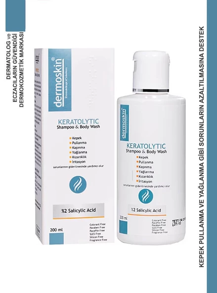 Dermoskin Keratolytic Şampuan/Body Wash 200 ml ürün görseli 1