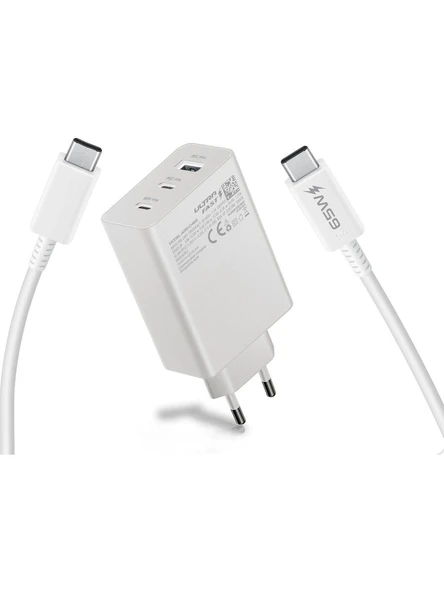 Zuidid CH65 65W 2 Pd + 1 USB Çıkışlı Ultra Hızlı Şarj Cihazı + Pd Kablo ürün görseli 1