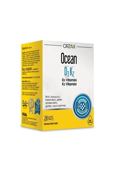 Ocean D3K2 Damla 20ml ürün görseli 1