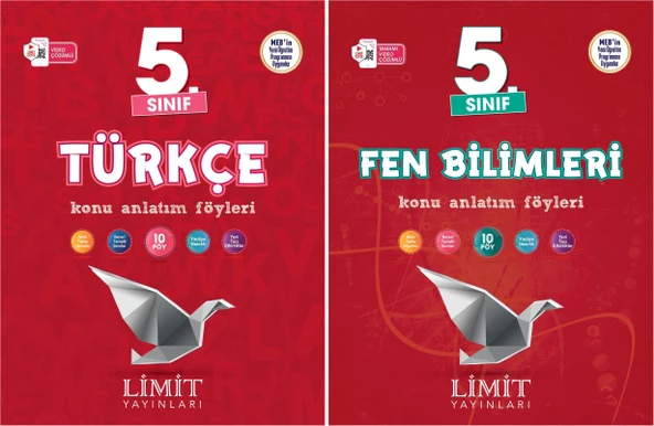 Limit 2025 5. Sınıf Türkçe + Fen Bilimleri Konu Anlatım Seti 2 Kitap Güncel Müfredat ürün görseli 1