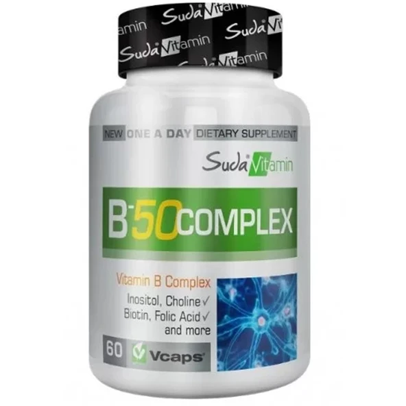 Suda Vitamin Vitamins B-50 Complex 60 Vegi Kapsül ürün görseli 1
