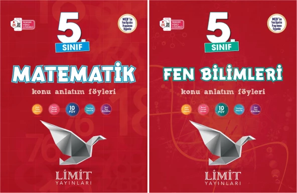 Limit 2025 5. Sınıf Matematik + Fen Bilimleri Konu Anlatım Seti 2 Kitap Güncel Müfredat ürün görseli 1