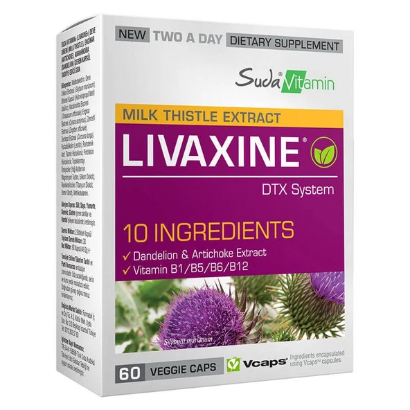 Suda Vitamin Livaxine 60 Kapsül ürün görseli 1