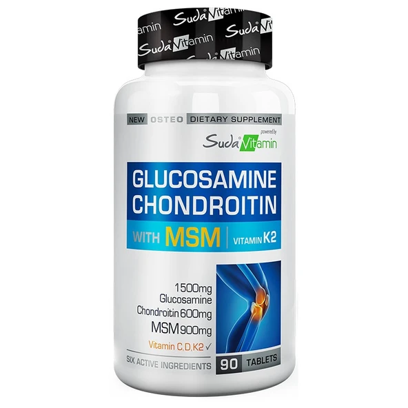 Suda Vitamin Vitamins Glucosamine Chondroitin MSM Vitamin K2 90 Tablet ürün görseli 1