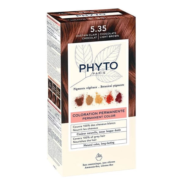 Phyto Color Bitkisel Saç Boyası 5.35 - Açık Kestane Dore Akaju ürün görseli 1