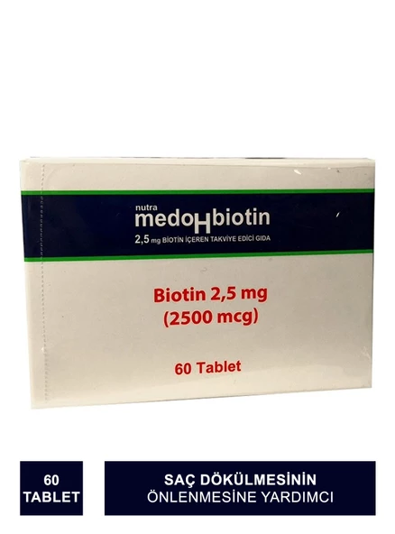 Dermoskin NutraFarm MedoHbiotin 2,5mg 60 Tablet ürün görseli 1