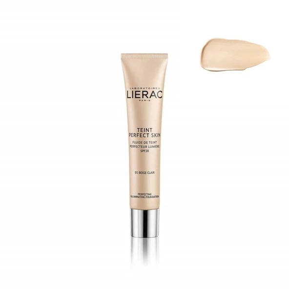 Lierac Teint Perfect Skin Spf20 Aydınlatıcı Fluid Fondöten 30 ml01 Light Beige ürün görseli 1
