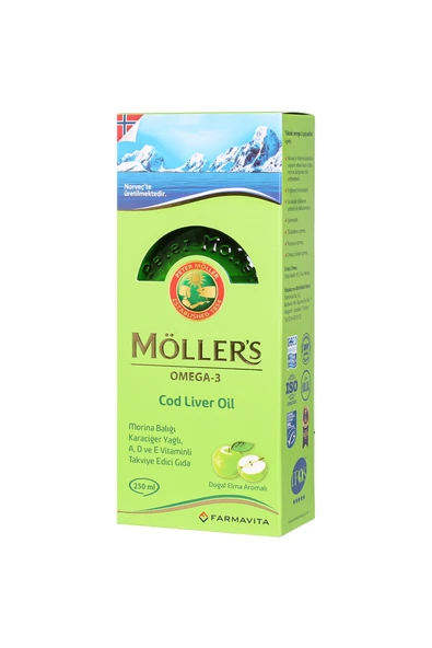 Möller's Omega Şurup Doğal Elma Aromalı 250 ml ürün görseli 1