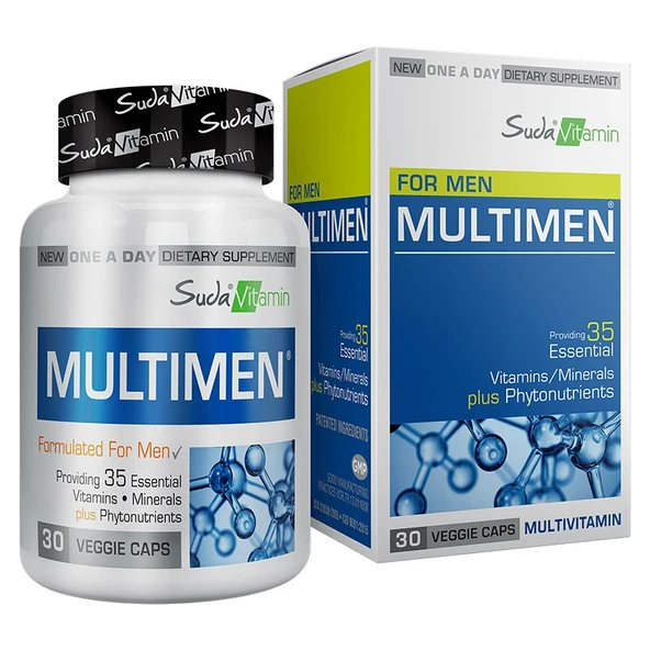 Suda Vitamin Multimen Multivitamin 30 Kapsül ürün görseli 1