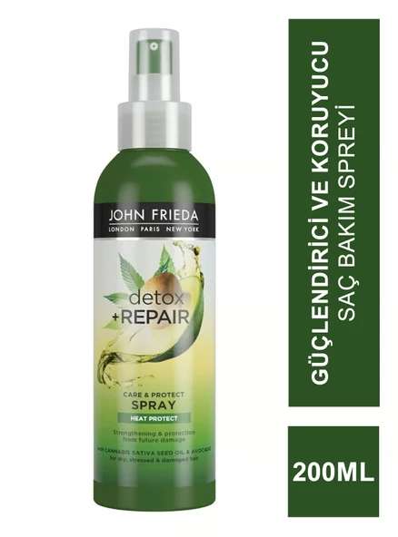 John Frieda Detox and Repair Care Protect Spray 200ml ürün görseli 1