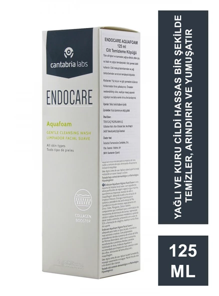 Endocare Aquafoam Yüz Temizleyici Köpük 125 ml ürün görseli 1