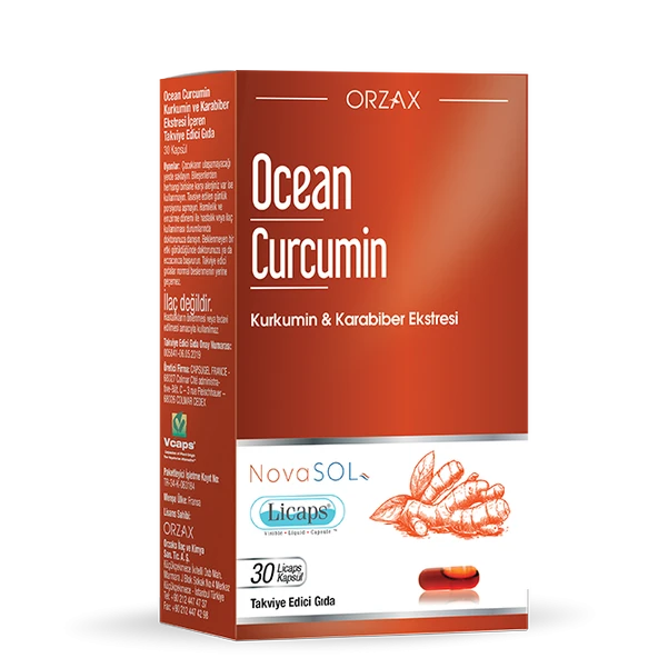 Ocean Curcumin 30 Kapsül ürün görseli 1