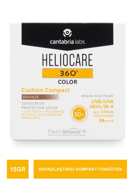 Heliocare 360 Color Kompakt Fondöten Spf 50 + Bronze 10 g ürün görseli 1
