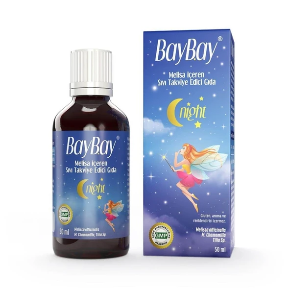 Baybay Night Melisa Takviye Edici Gıda 50ml ürün görseli 1