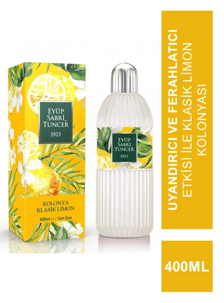Eyüp Sabri Tuncer Klasik Limon Kolonyası 400ml Cam Şişe ürün görseli 1