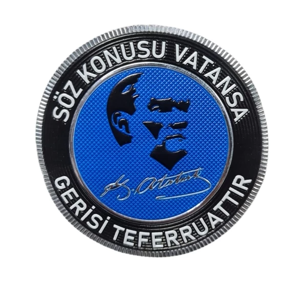 ATATÜRK - SÖZ KONUSU VATANSA   - Arma - TPU Patch ürün görseli 1