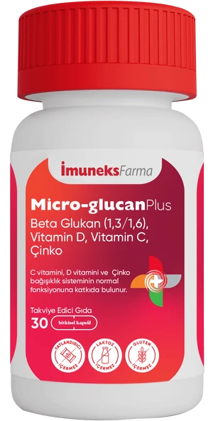 İmuneks Micro-Glucan Plus Beta Glukan 30 Kapsül ürün görseli 1