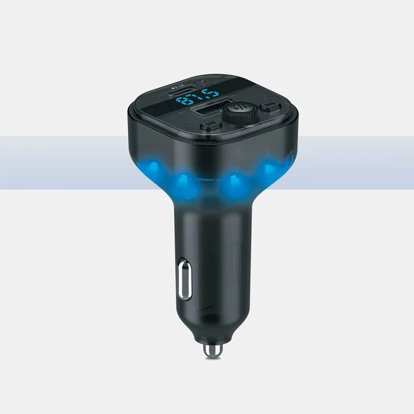 Zuidid FM15 Hızlı Şarj Destekli Bluetooht 5.3 Araç Kiti - FM Transmitter ürün görseli 1