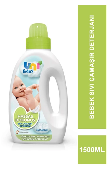 Uni Baby Hassas Dokunuş Sıvı Çamaşır Deterjanı 1500 ml ürün görseli 1