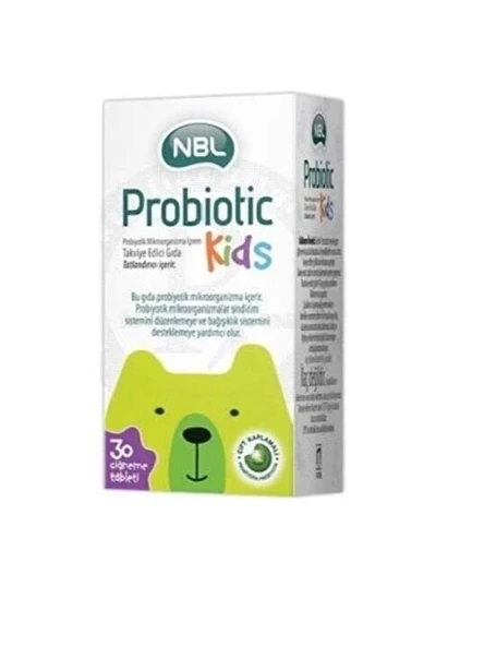 NBL Probiotic Kids 30 Çiğneme Tableti ürün görseli 1