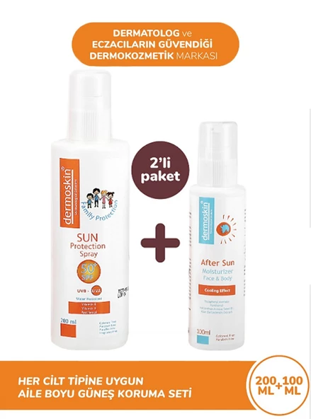 Dermoskin Sun Aile Boyu Güneş Koruyucu Set ürün görseli 1