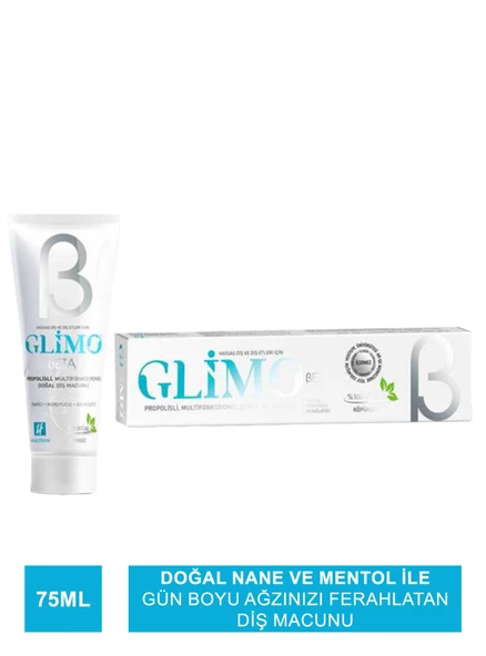 Glimo Beta Doğal Diş Macunu 75 ml ürün görseli 1