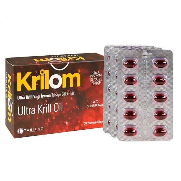 Krilom Ultra Krill Oil Takviye Edici Gıda 30 Yumuşak Kapsül ürün görseli 1
