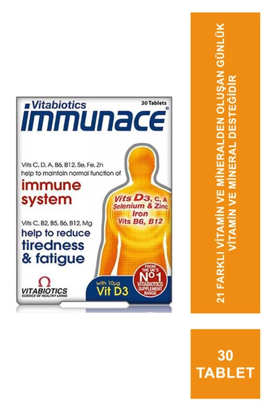 Vitabiotics İmmunace İmmune System 30 Tablet ürün görseli 1