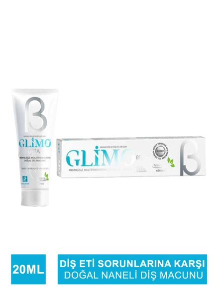 Glimo Beta Doğal Diş Macunu 20 ml ürün görseli 1
