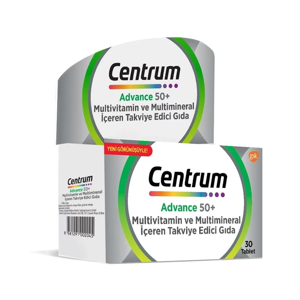 Centrum Advance 50+ Multivitamin 30 Tablet ürün görseli 1