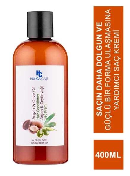Hunca Care Argan & Zeytinyağlı Saç Kremi 400 ml ürün görseli 1