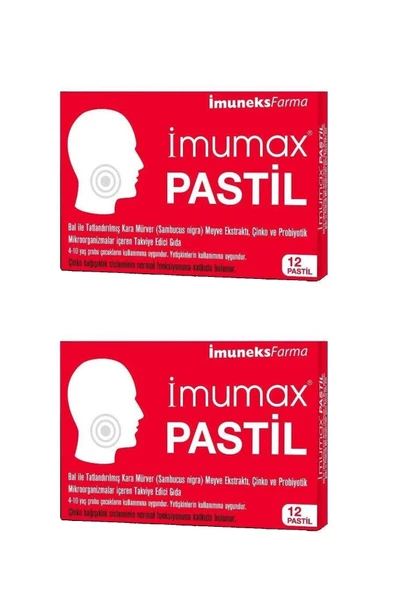 İmuneks Imumax Pastil 12 Adet x 2 Adet ürün görseli 1