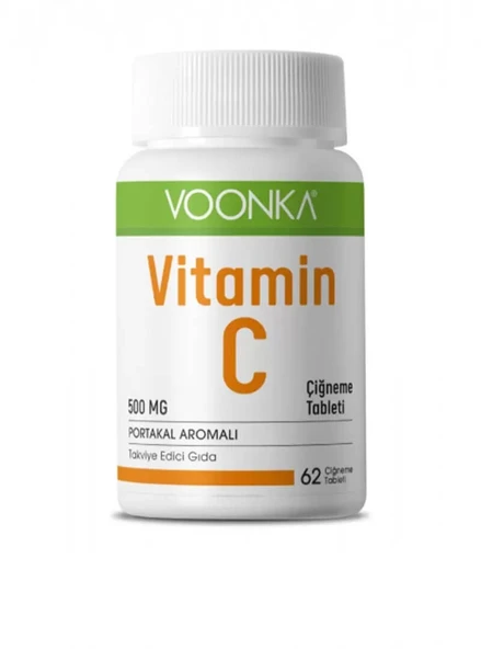 Voonka Vitamin C Çiğneme Tableti 500 Mg 62 Tablet ürün görseli 1