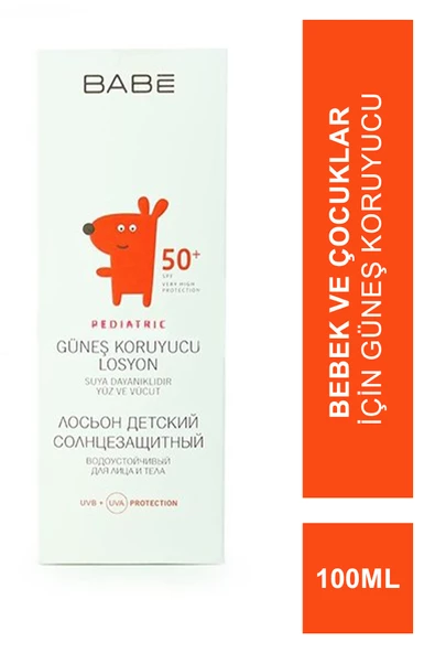 Babe SPF 50+ Pediatric Lotion 100 ml Bebek Ve Çocuklar İçin Güneş Koruyucu ürün görseli 1
