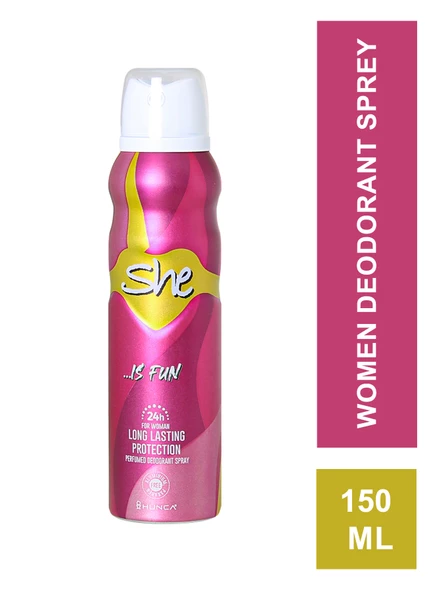 She İs Fun For Women Deodorant Sprey 150 ml ürün görseli 1