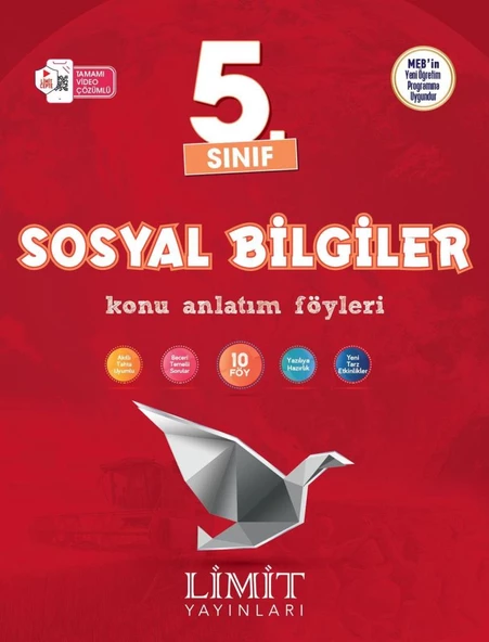Limit 2025 5. Sınıf Sosyal Bilgiler Konu Anlatım Föyleri Güncel Müfredat ürün görseli 1