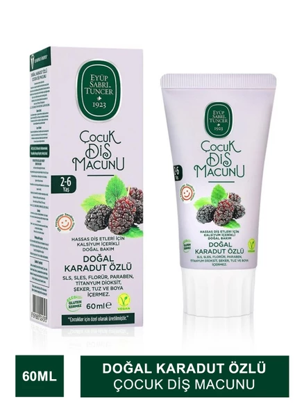 Eyüp Sabri Tuncer Doğal Karadut Özlü Çocuk Diş Macunu 60 ml ürün görseli 1