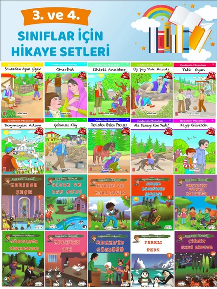 3.ve 4.Sınıflar İçin Hikaye Setleri (20 Kitap) ürün görseli 1