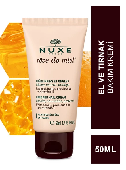 Nuxe Reve de Miel Creme Mains et Ongles El ve Tırnak Bakım Kremi 50ml ürün görseli 1