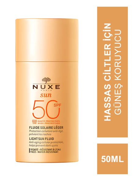Nuxe Sun Spf 50 Light Fluid High Protection Hafif Dokulu Güneş Kremi 50 ml ürün görseli 1