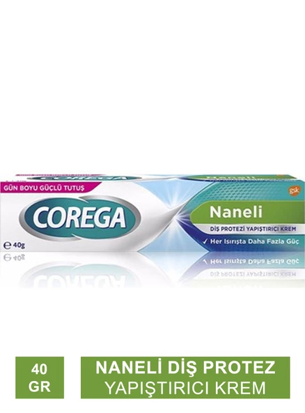 Corega Diş Protezi Yapıştırıcı Krem Naneli 40gr ürün görseli 1