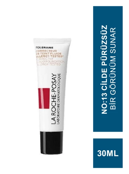 La Roche Posay Toleriane Teint Fluid Corrective Foundation No:13 Sandy Beige ürün görseli 1
