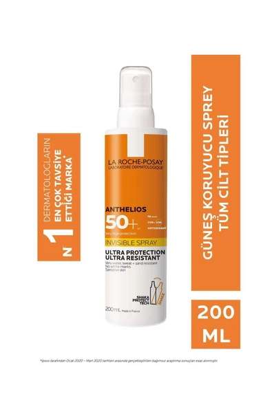La Roche Posay Anthelios Invisible Güneş Spreyi SPF 50+ 200 ml ürün görseli 1