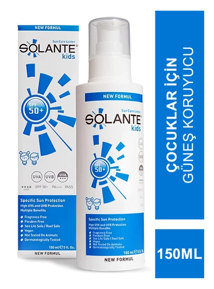 Solante Kids Çocuk Güneş Koruyucu Losyon SPF 50+ 150 ürün görseli 1